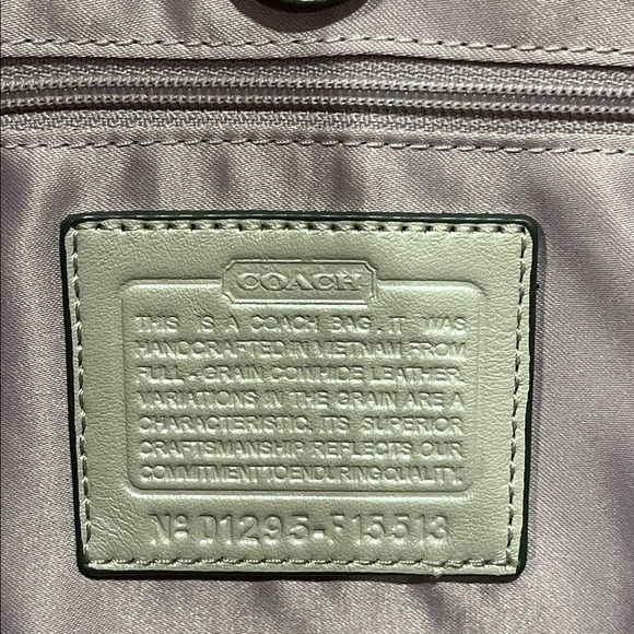 Coach Ashley Pearl White Tote - Picture 4 of 7